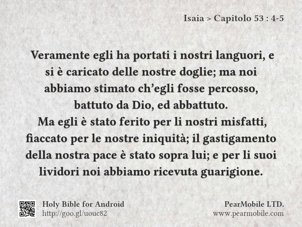 Isaia, Capitolo 53:4-5